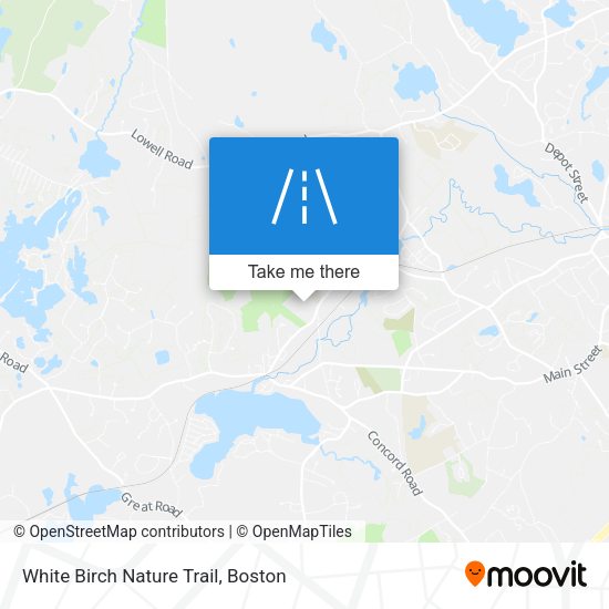 White Birch Nature Trail map