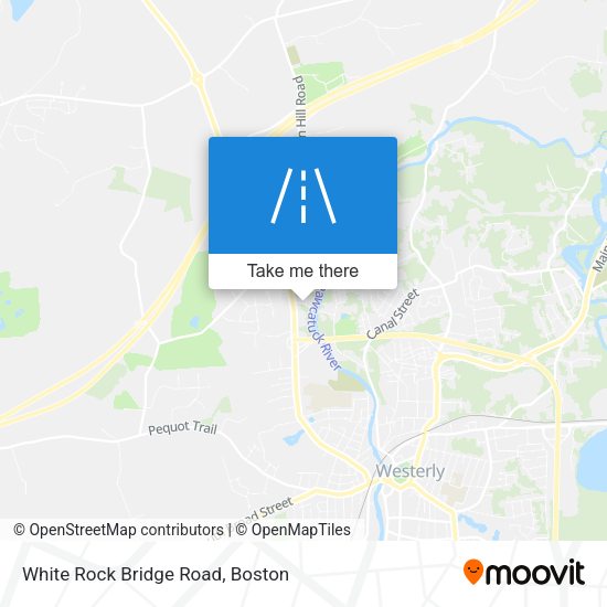 White Rock Bridge Road map