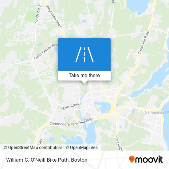 William C. O'Neill Bike Path map