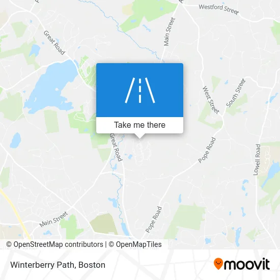 Winterberry Path map