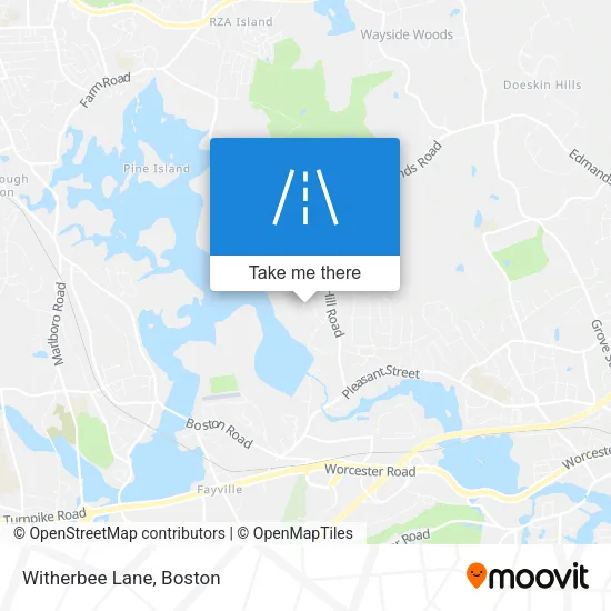 Witherbee Lane map