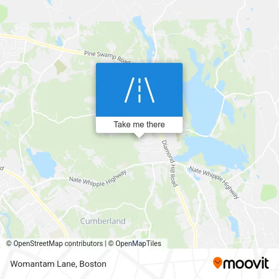 Womantam Lane map
