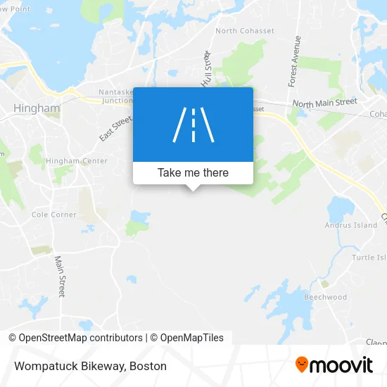 Wompatuck Bikeway map