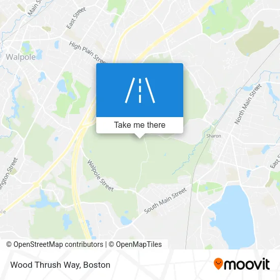 Wood Thrush Way map