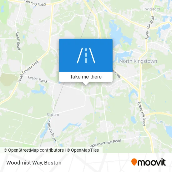Woodmist Way map
