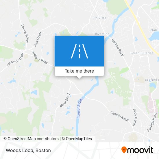 Woods Loop map