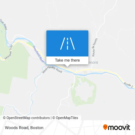 Woods Road map