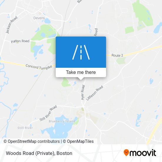 Mapa de Woods Road (Private)