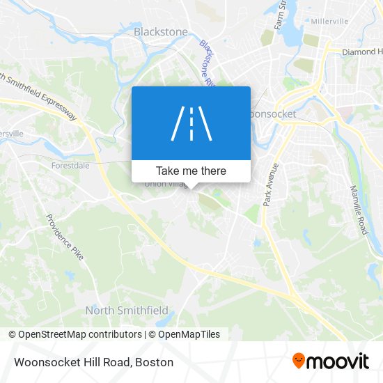 Woonsocket Hill Road map