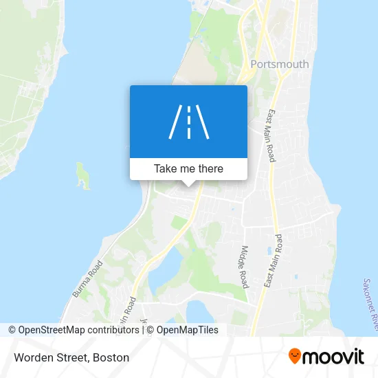 Worden Street map