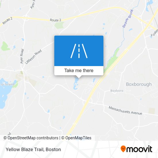 Yellow Blaze Trail map