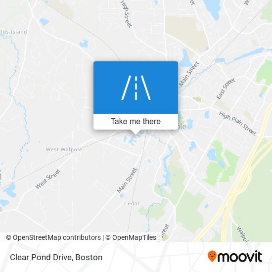 Clear Pond Drive map