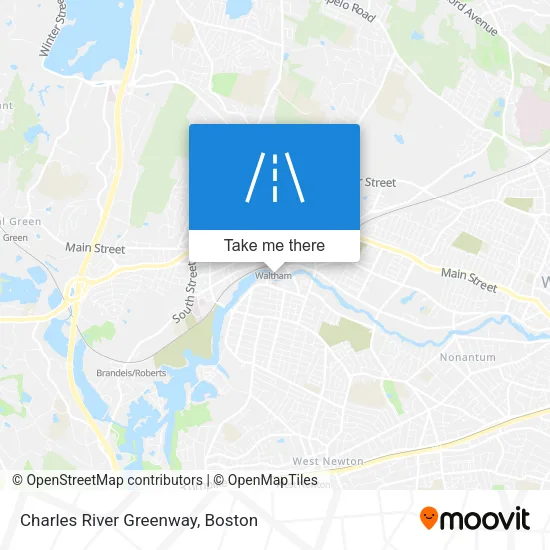 Charles River Greenway map