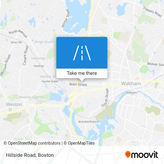 Mapa de Hillside Road