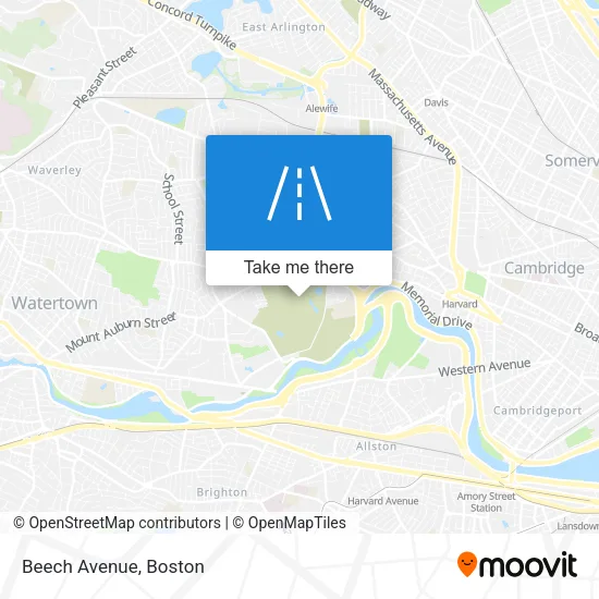 Beech Avenue map