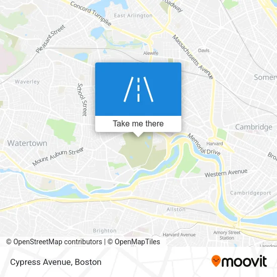 Cypress Avenue map