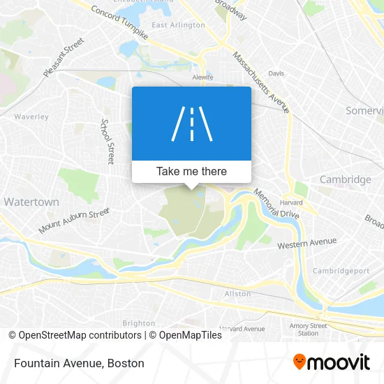 Fountain Avenue map