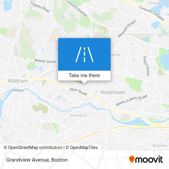 Mapa de Grandview Avenue