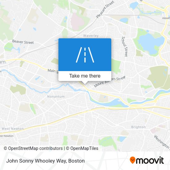 John Sonny Whooley Way map