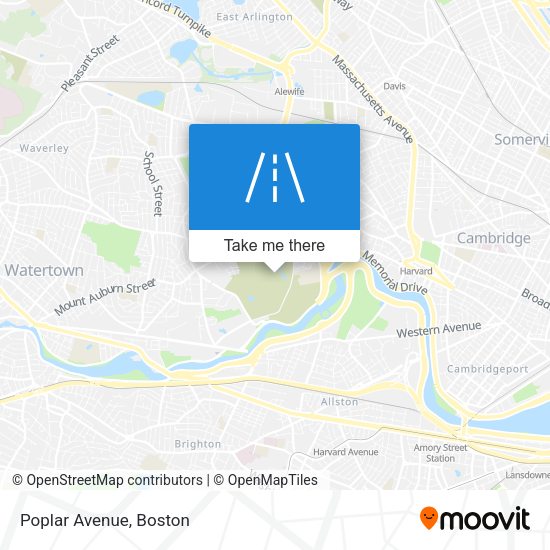 Mapa de Poplar Avenue