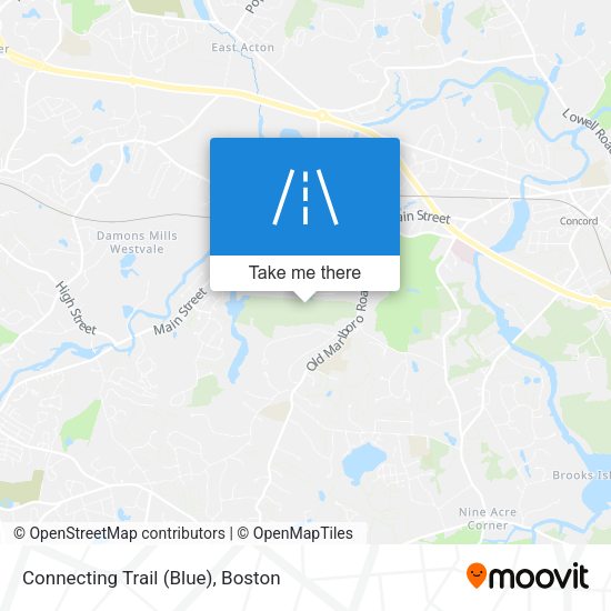 Mapa de Connecting Trail (Blue)