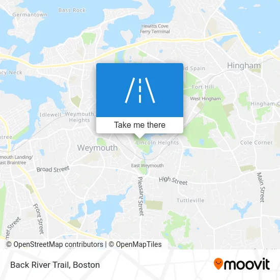 Back River Trail map