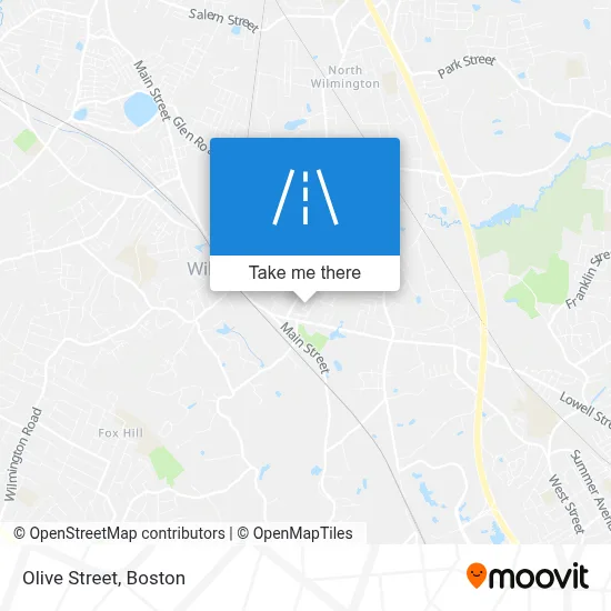 Olive Street map
