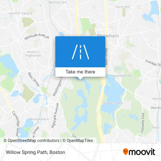 Willow Spring Path map