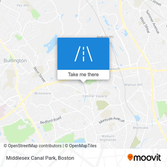 Middlesex Canal Park map