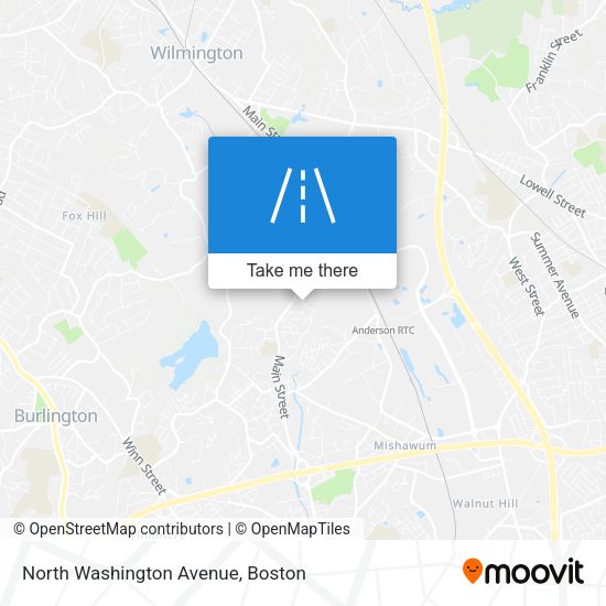 North Washington Avenue map