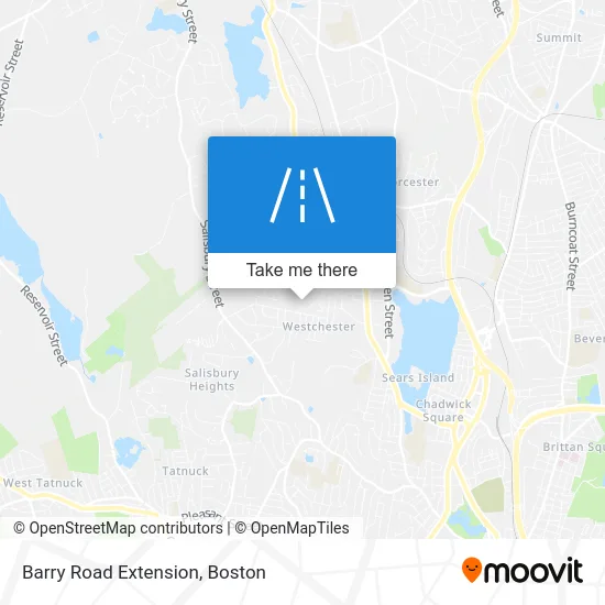 Barry Road Extension map