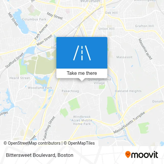 Bittersweet Boulevard map