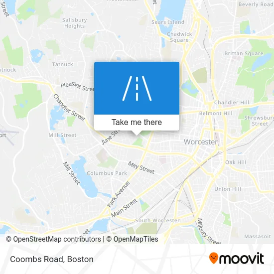 Coombs Road map