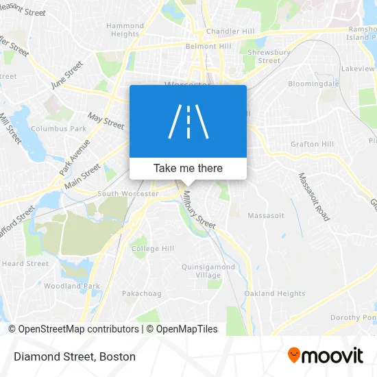 Diamond Street map