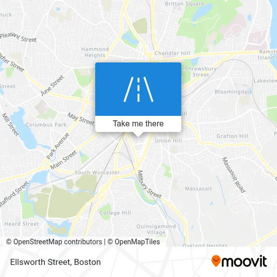 Ellsworth Street map