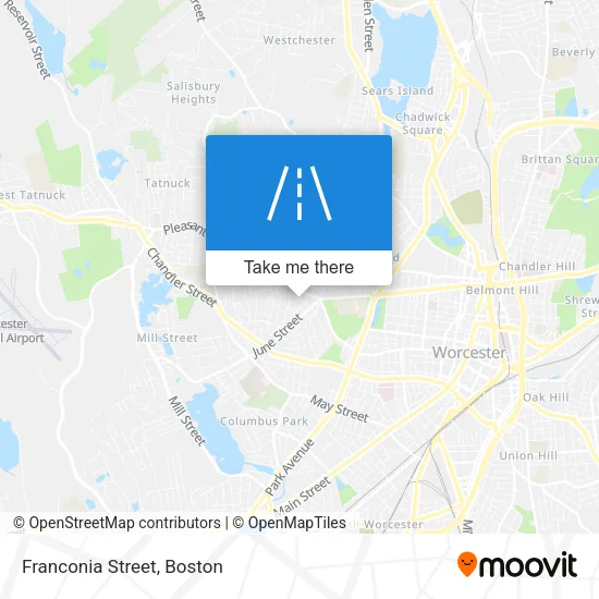 Franconia Street map