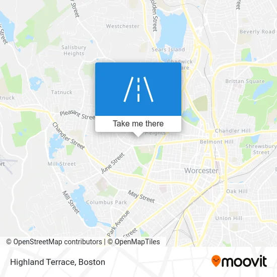Highland Terrace map