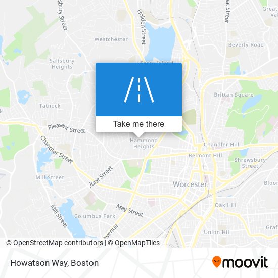 Howatson Way map