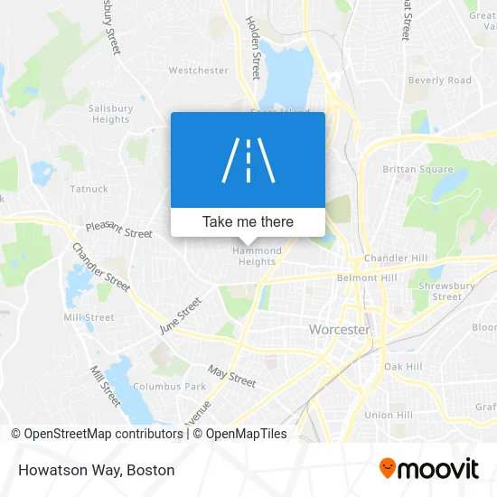 Howatson Way map