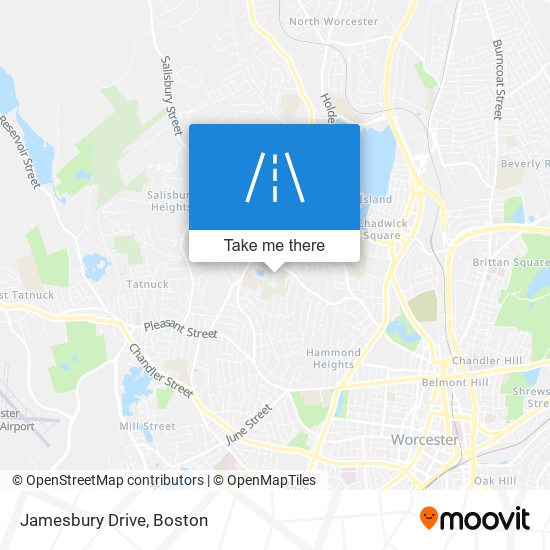 Jamesbury Drive map