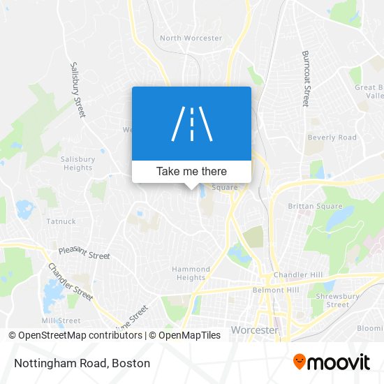 Mapa de Nottingham Road