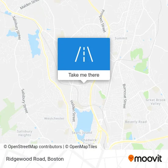 Ridgewood Road map