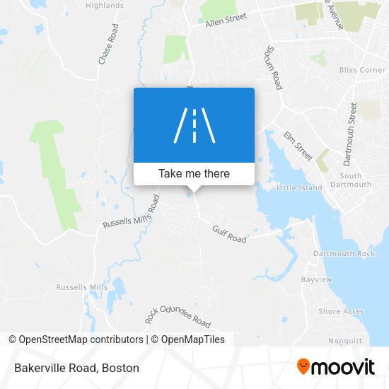 Mapa de Bakerville Road