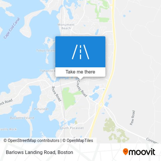 Barlows Landing Road map