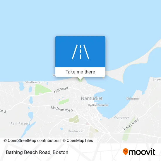 Bathing Beach Road map