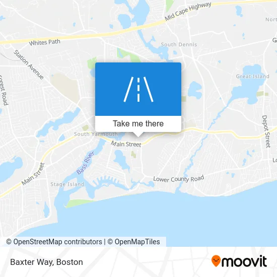 Baxter Way map