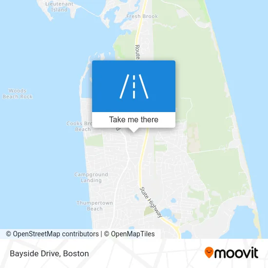 Bayside Drive map