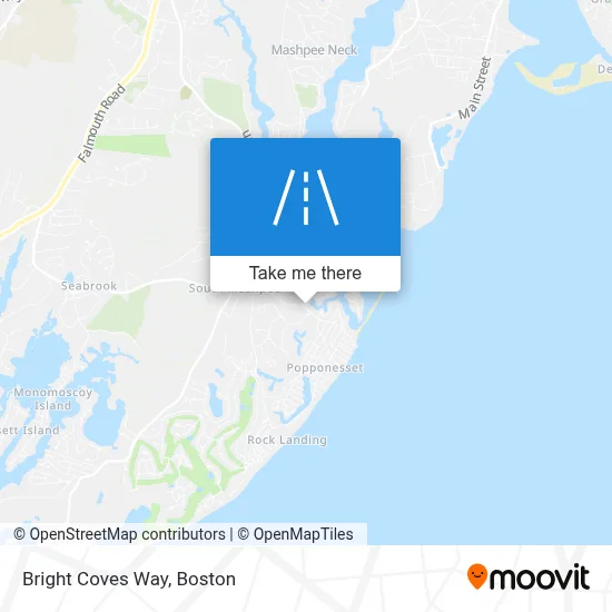 Bright Coves Way map