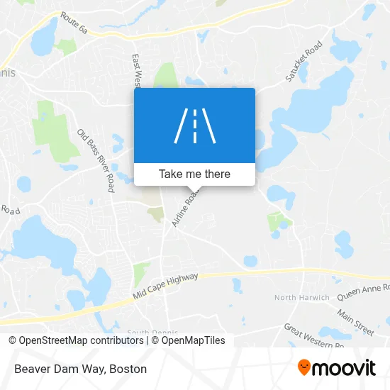 Beaver Dam Way map