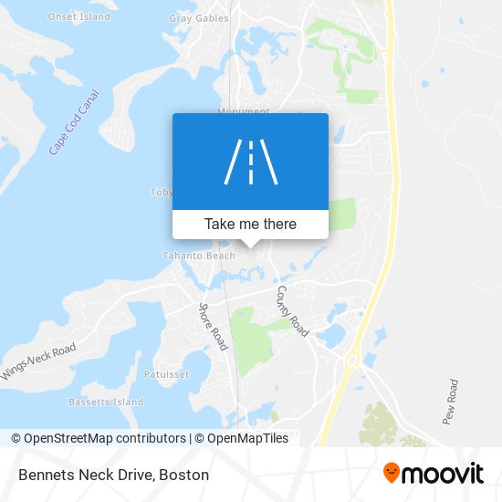 Bennets Neck Drive map